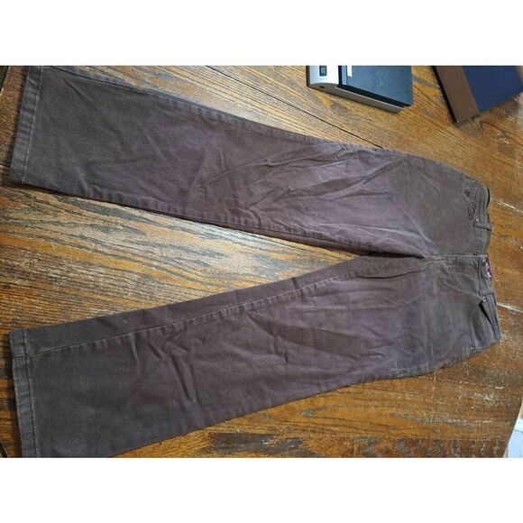 Size 6 Gloria Vanderbilt Brown Amanda Pants Denim Jeans W Pockets Belt Loops - Picture 1 of 3